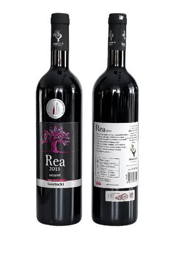 Butelka czerwonego wina Rea 2013